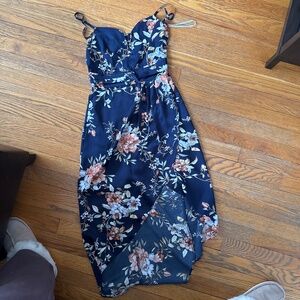 Floral High Low Dress